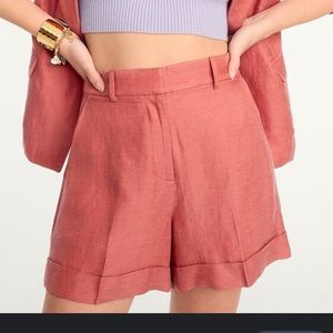 JCrew High-Rise Linen Cupro Short Sz 10